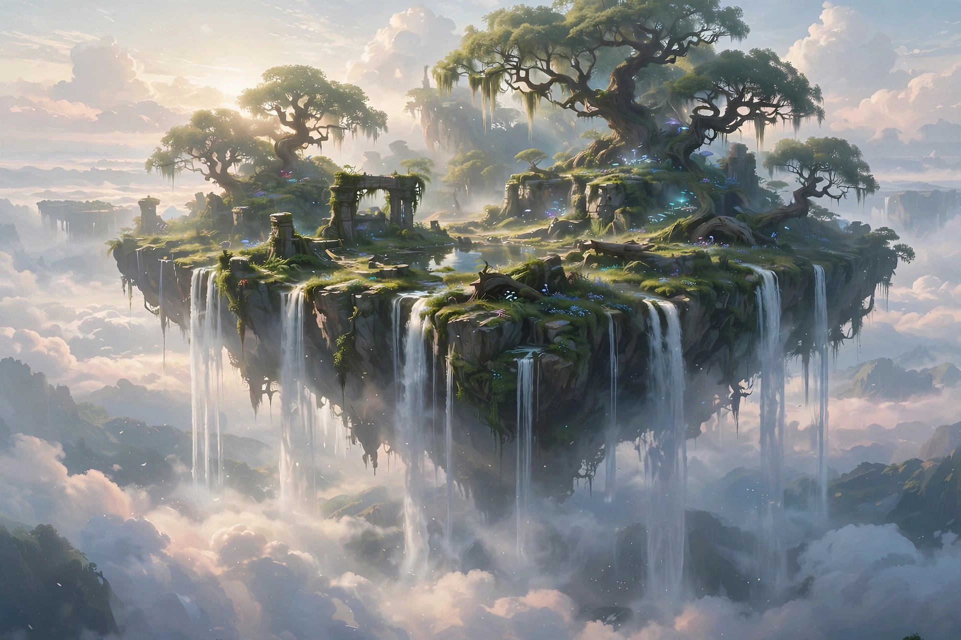 Floating Island Scene
